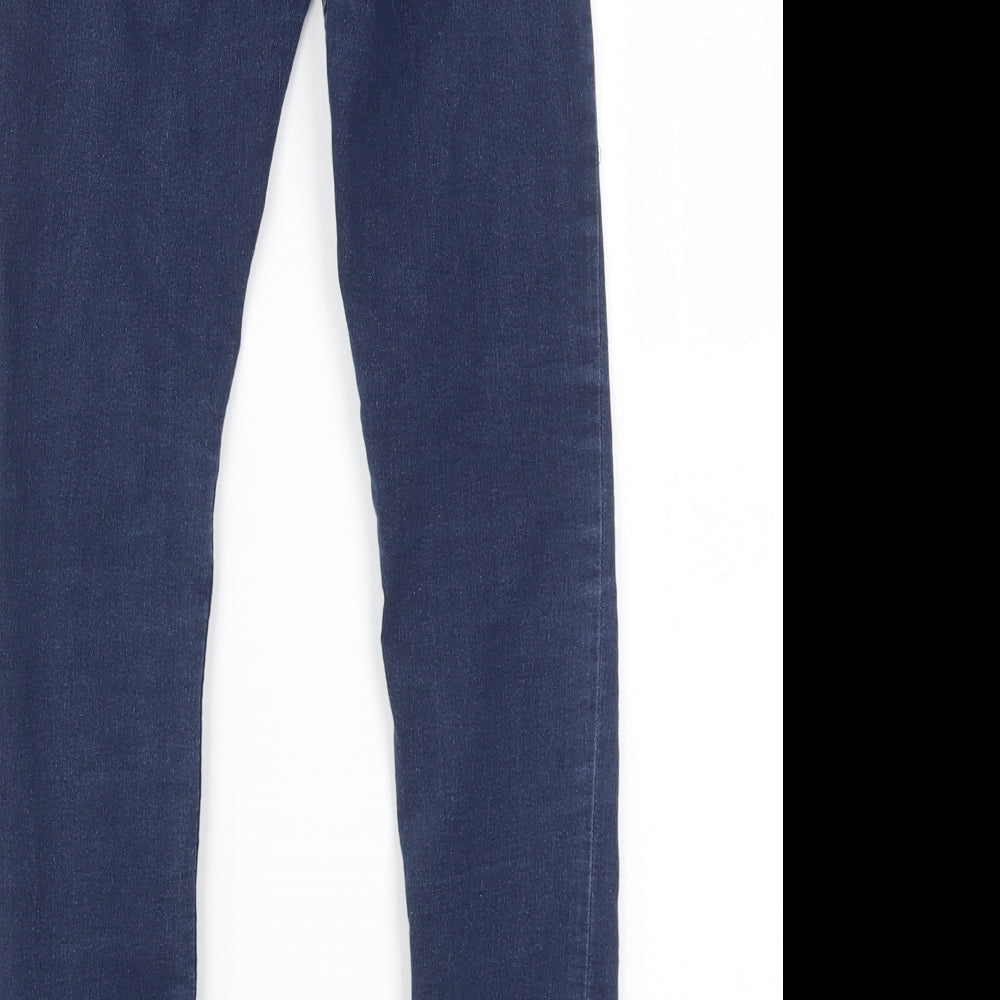 Preworn Girls Blue Straight Jeans Size 10-11 Years