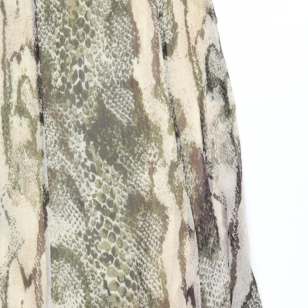 Solo Womens Multicoloured Animal Print Fit & Flare Size 12