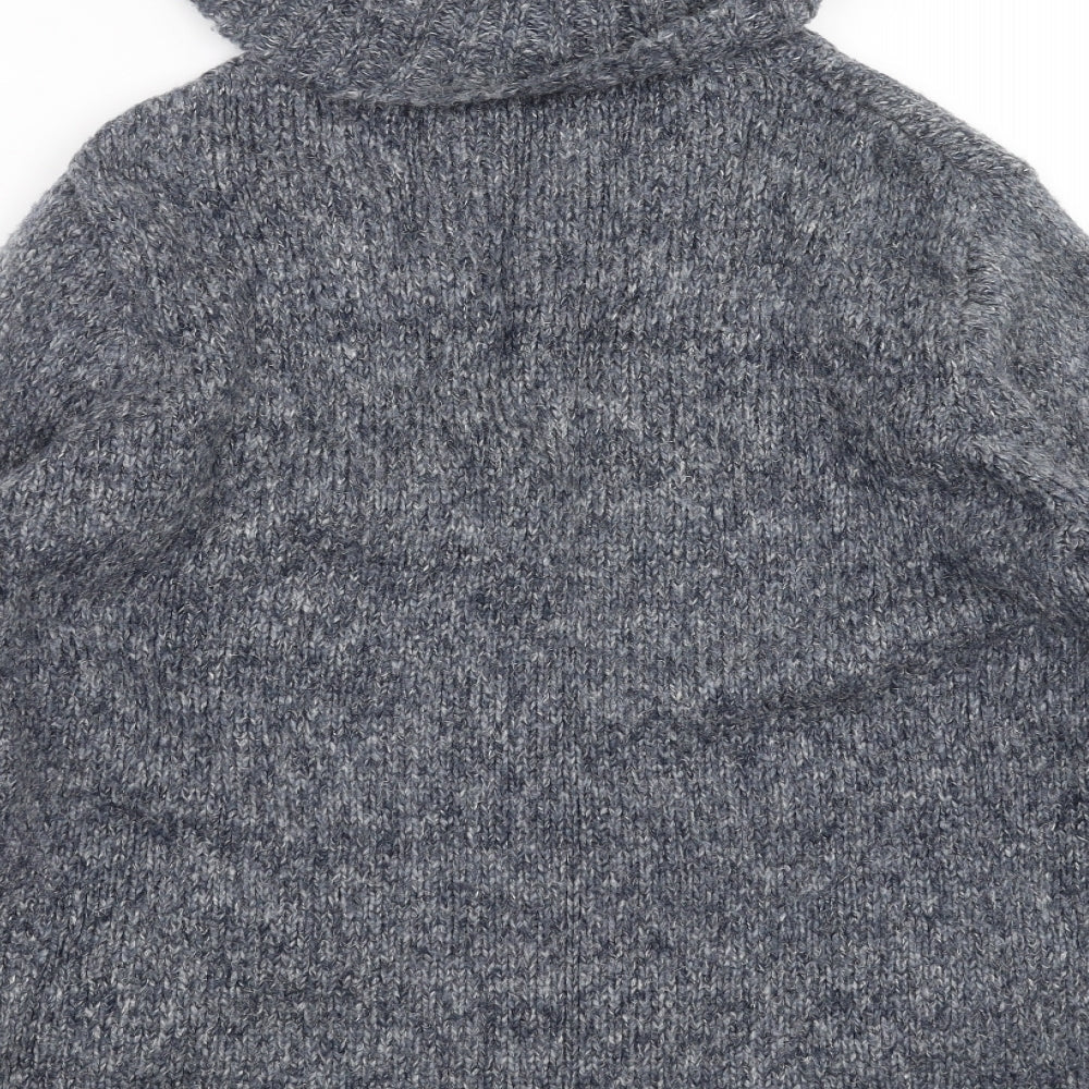 Laura D Womens Blue Knit Pullover Jumper Size L