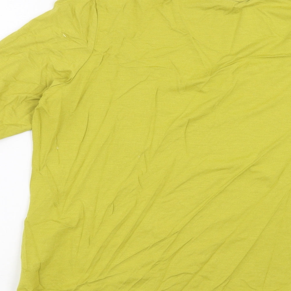Marks and Spencer Womens Green Basic T-Shirt Size 16