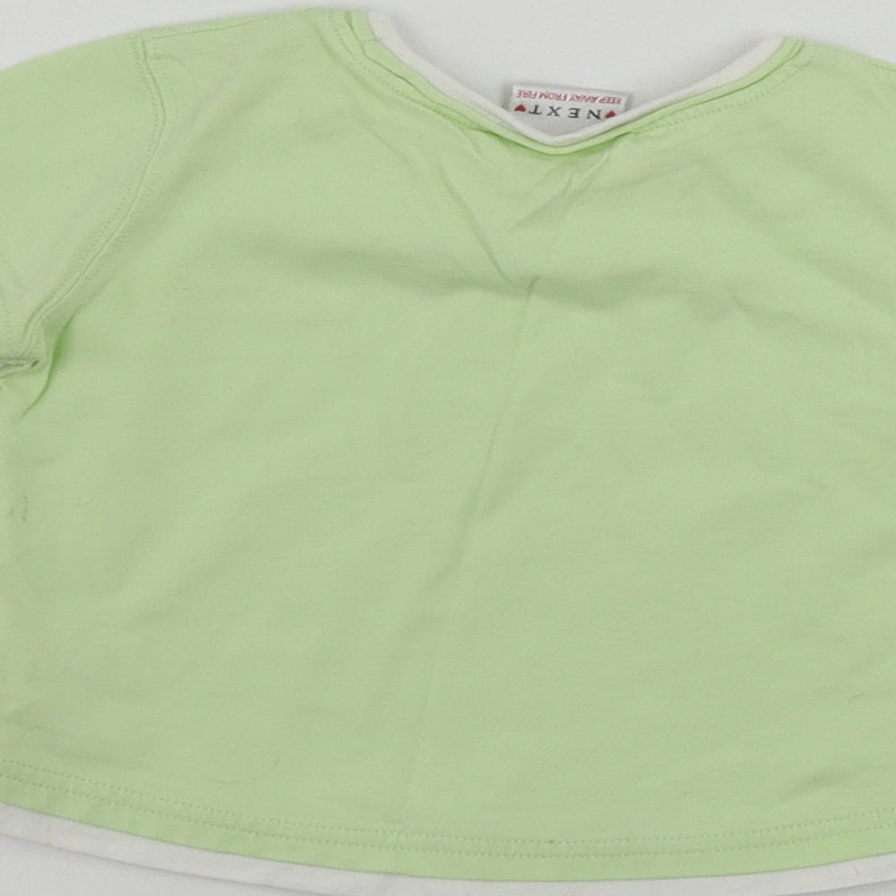 NEXT Girls Green Basic T-Shirt Size 12-18 Months