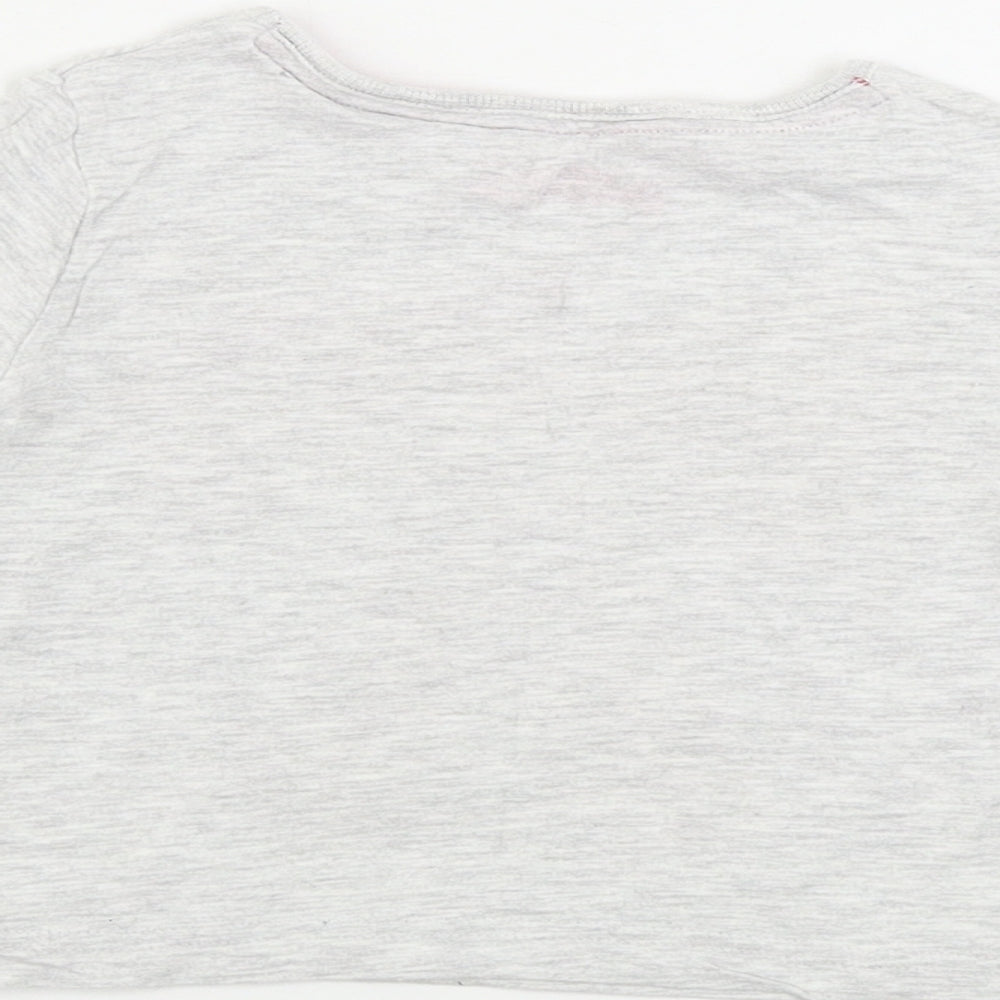 Young Dimension Girls Grey Basic T-Shirt Size 9-12 Months