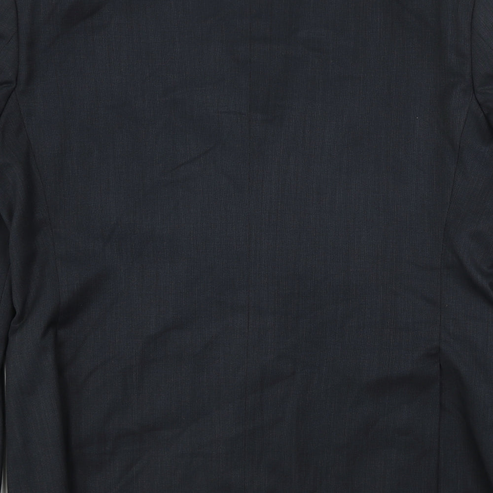 VOUET Mens Grey Striped Jacket Blazer Size 42