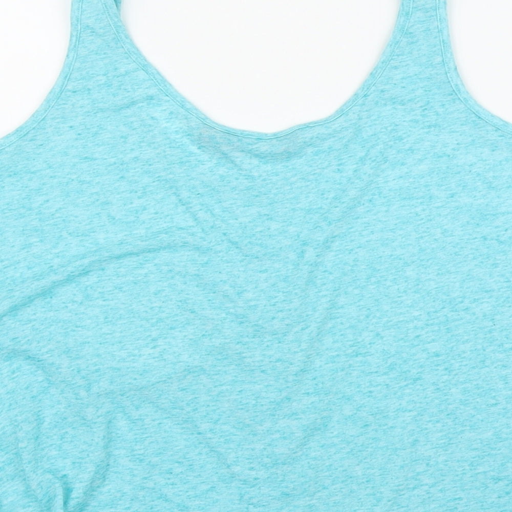 New Look Womens Blue Cropped Tank Size 8