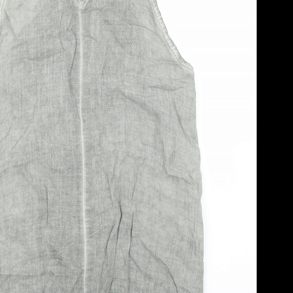 Somsis Womens Grey Basic Blouse Size S