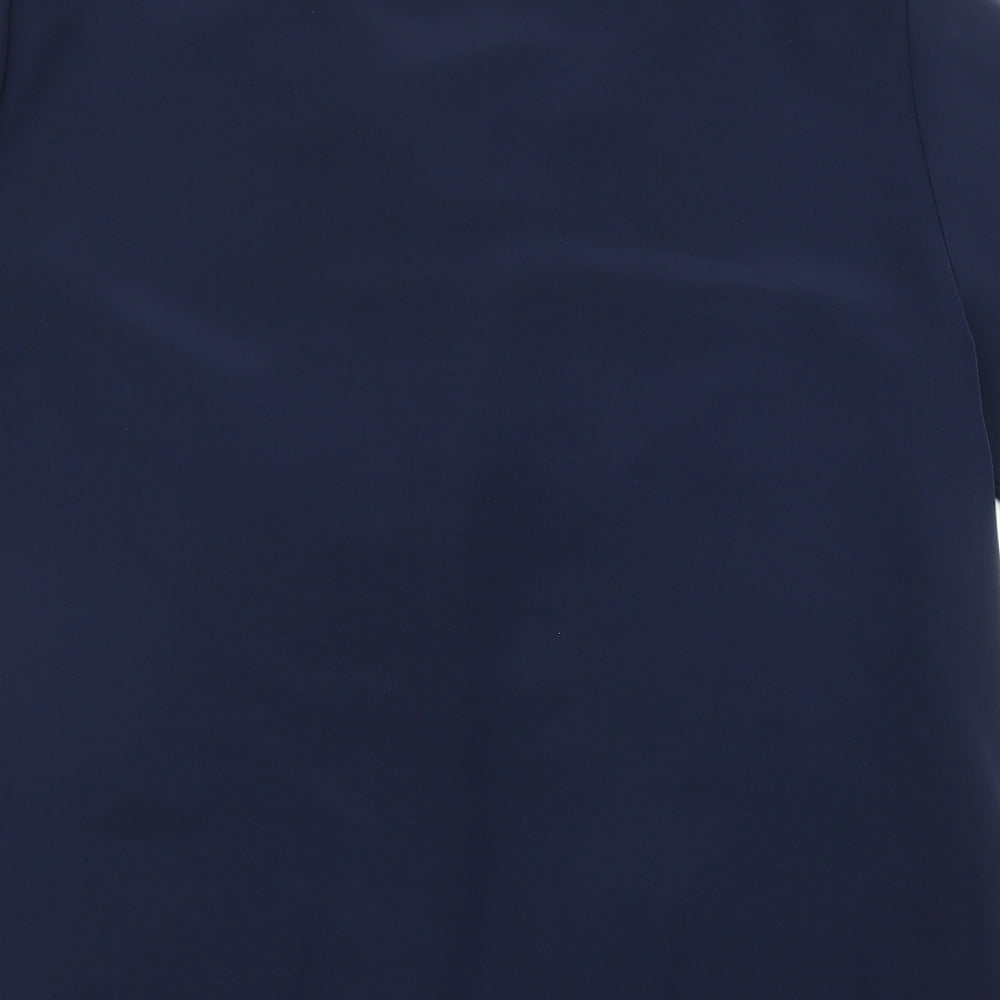 Preworn Womens Blue Basic Blouse Size L