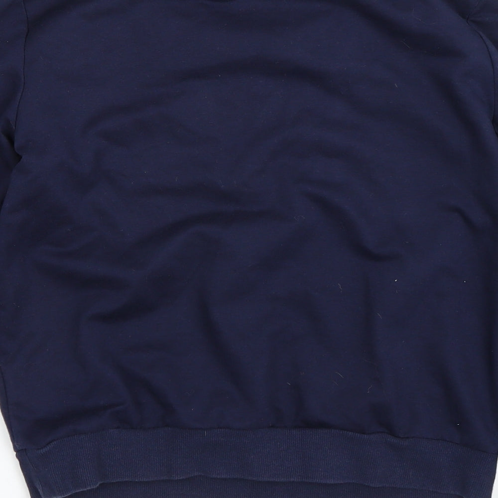 H&M Girls Blue Animal Print Pullover Sweatshirt Size 11-12 Years