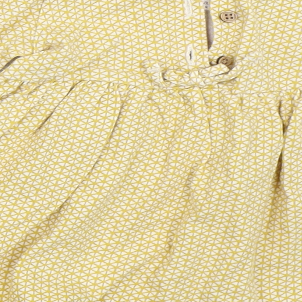 NEXT Girls Yellow Fit & Flare Size 3-6 Months