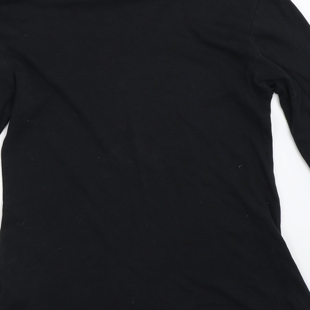 Brand and care label for Evie women’s black basic t-shirt, size UK 12