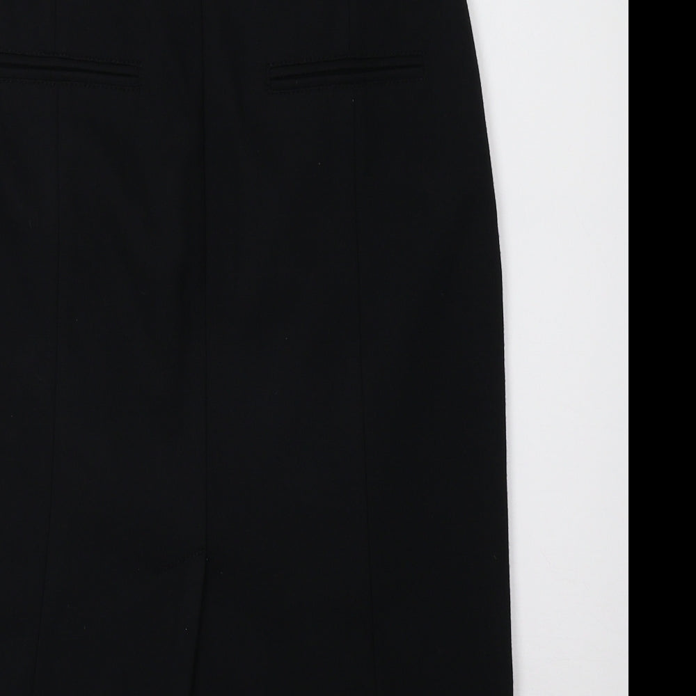 Oui Womens Black A-Line Skirt Size 10