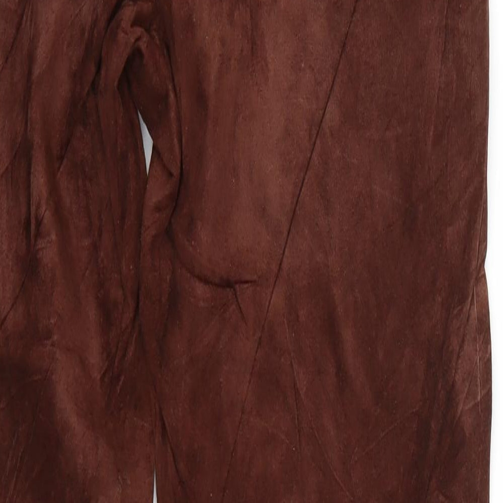 Marks & Spencer Womens Brown Trousers Size 10 L28 in