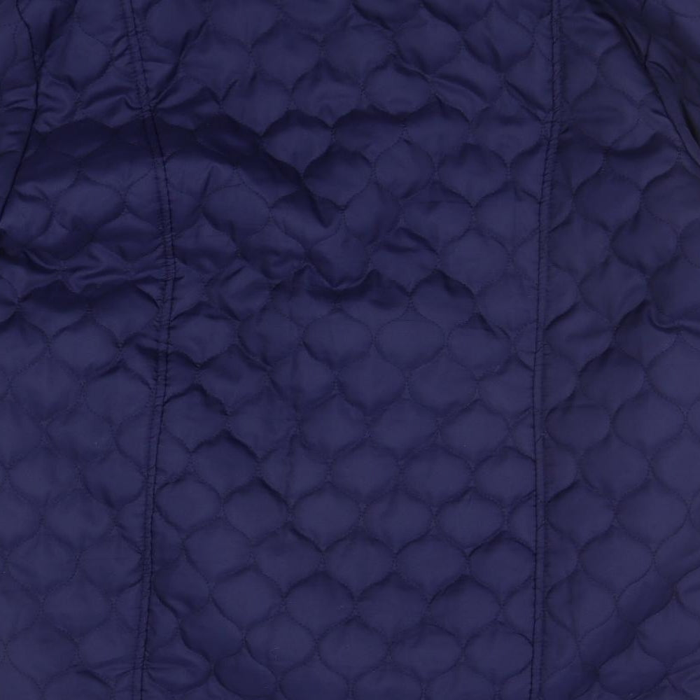 Gabriella Vicenza Womens Blue Jacket Coat Size 14
