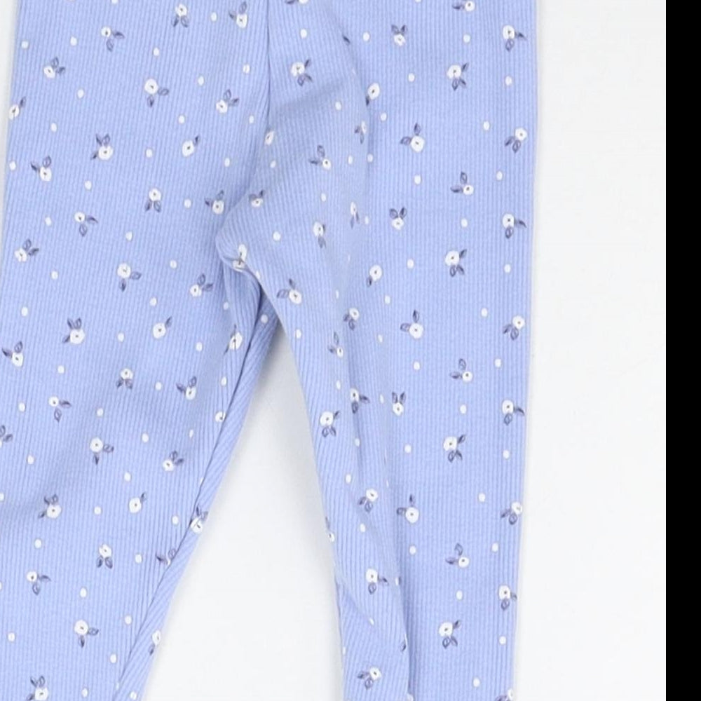 Primark Baby Blue Geometric Jogger Trousers Size 6-9 Months
