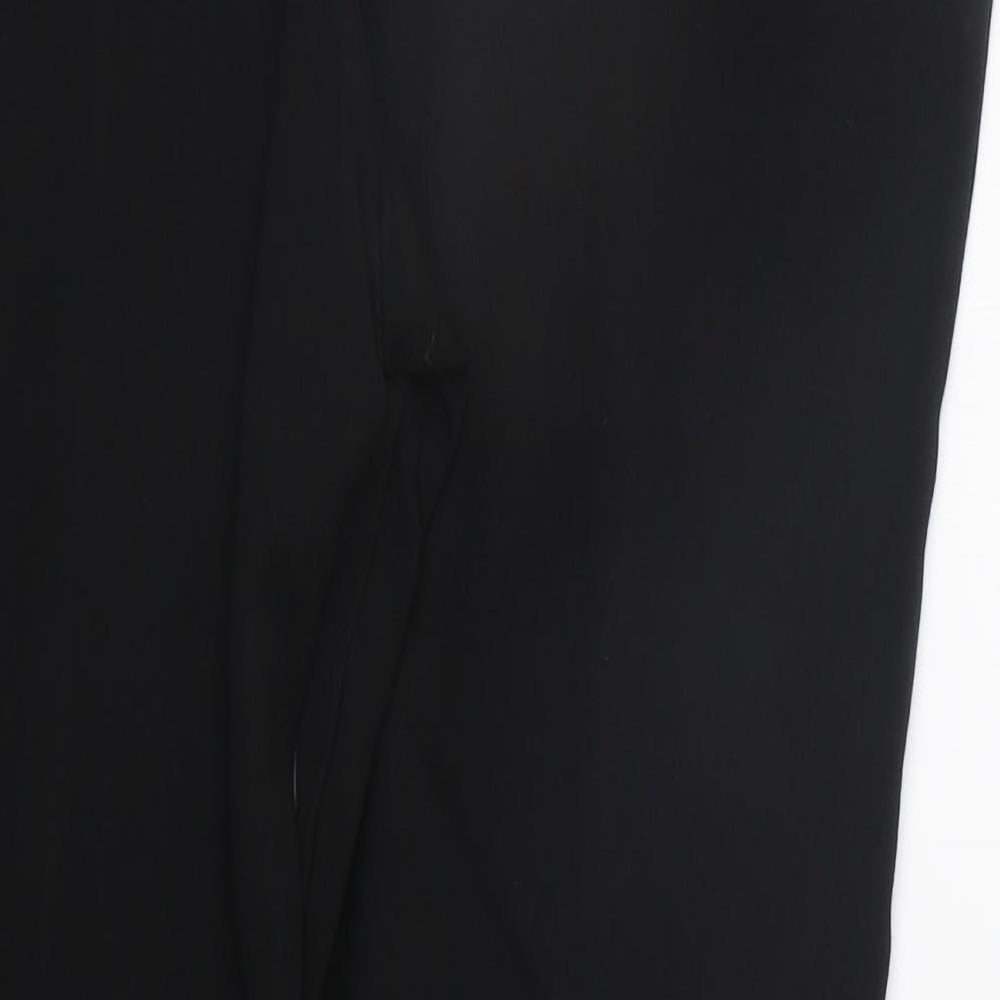 Next Womens Black Trousers Size 12 L22 in