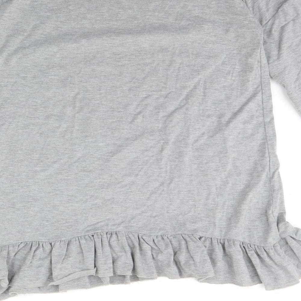 love pink lilly Girls Grey Basic Blouse Size 13 Years