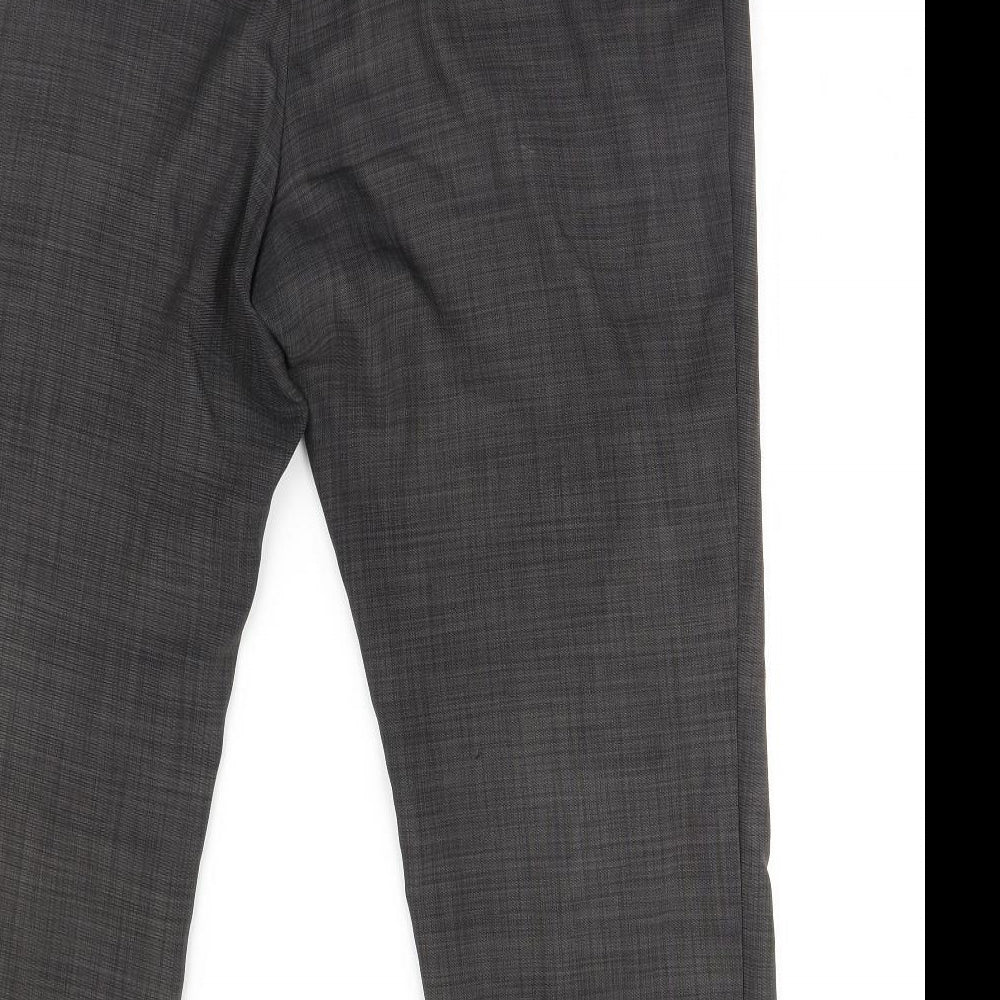 m&s Womens Grey Trousers Size 18 L30 in