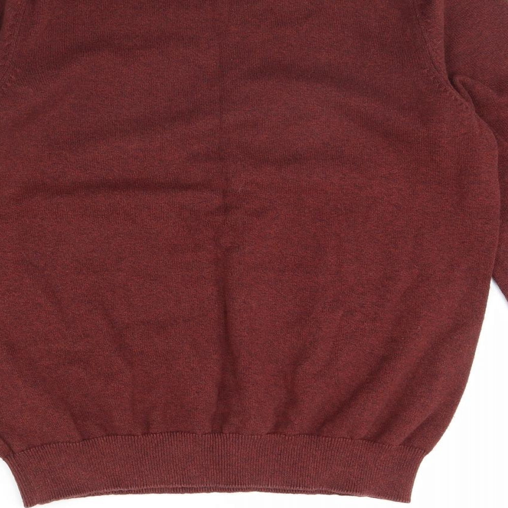 m&s Mens Red Pullover Jumper Size M
