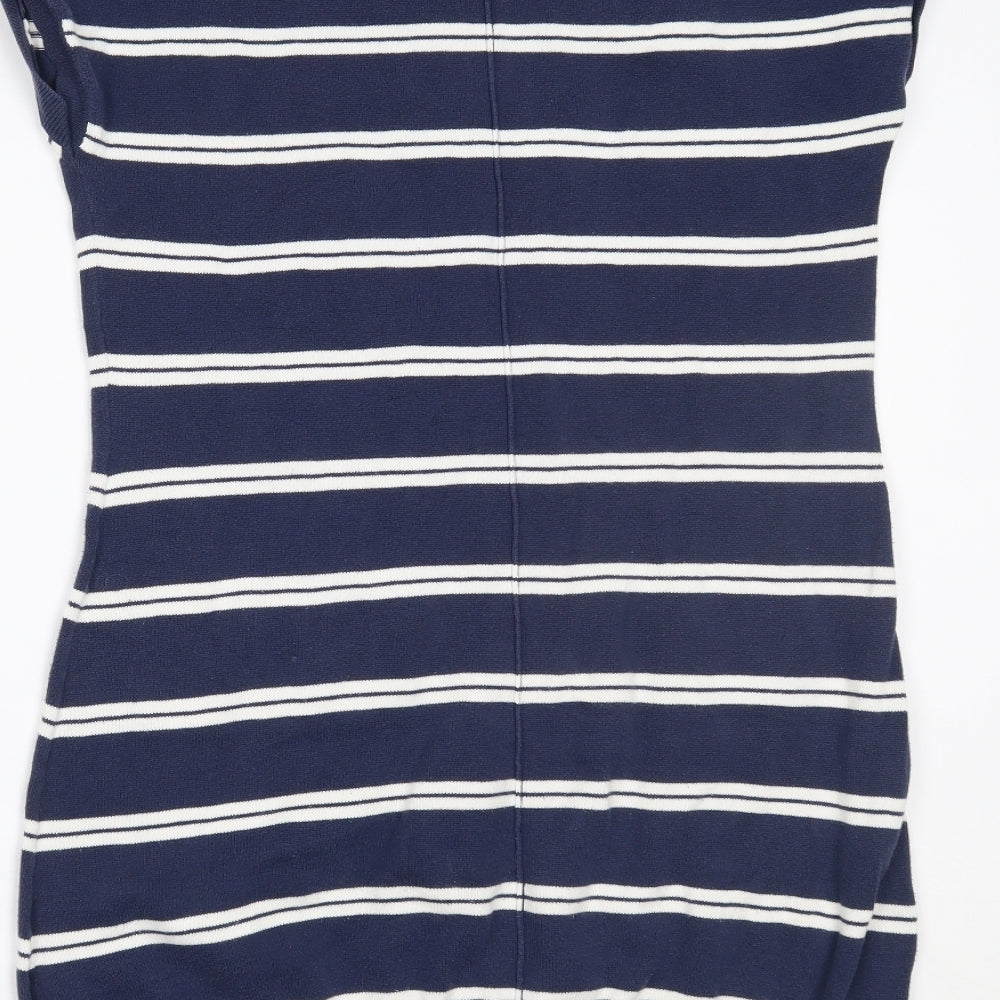 Crew Clothing Womens Blue Striped Jumper Dress Size 10
