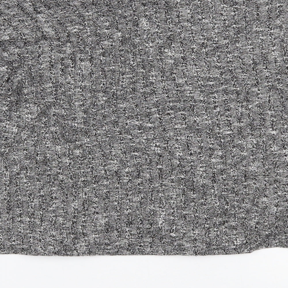 Topshop Womens Grey Basic Blouse Size 12