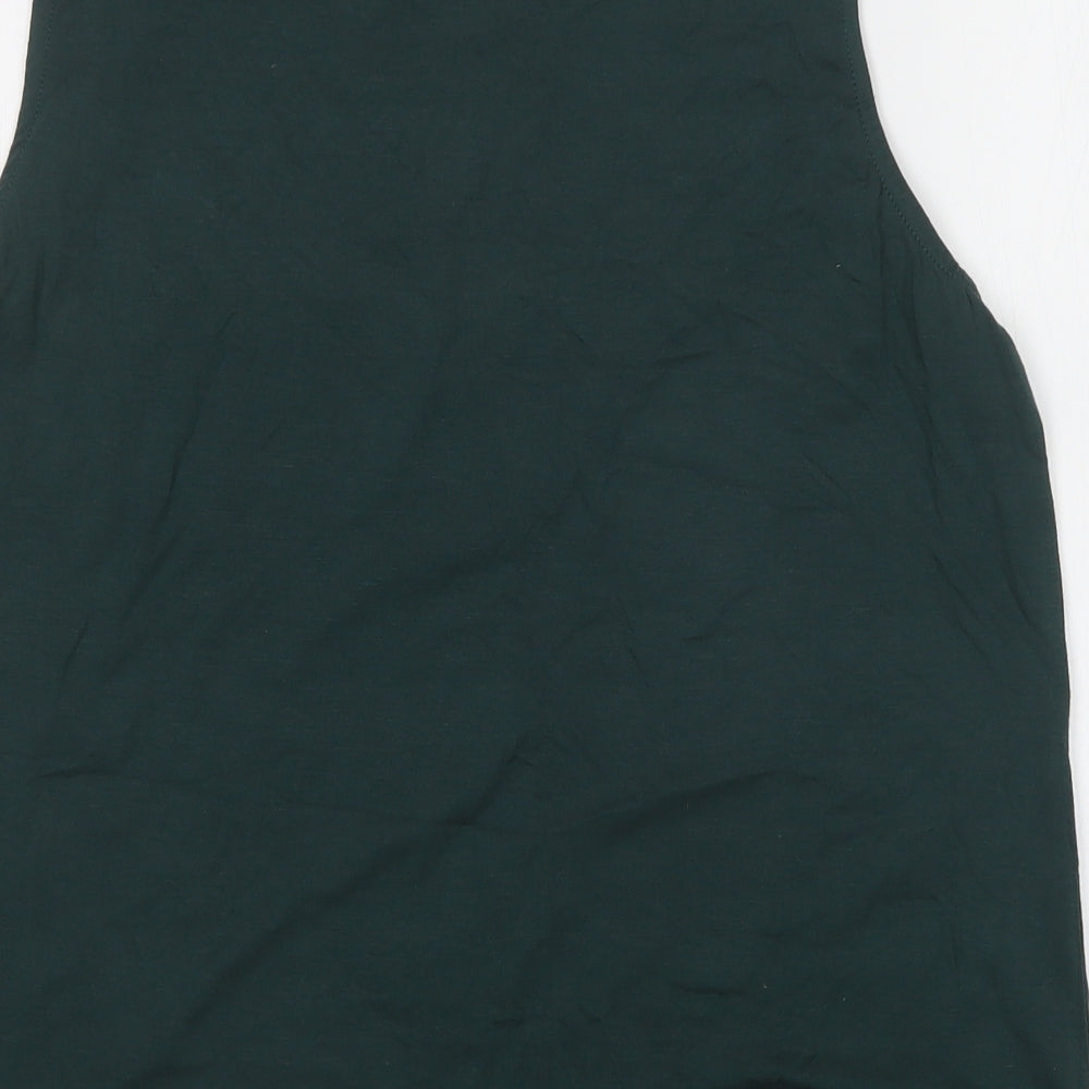 Select Womens Green Basic Tank Size L
