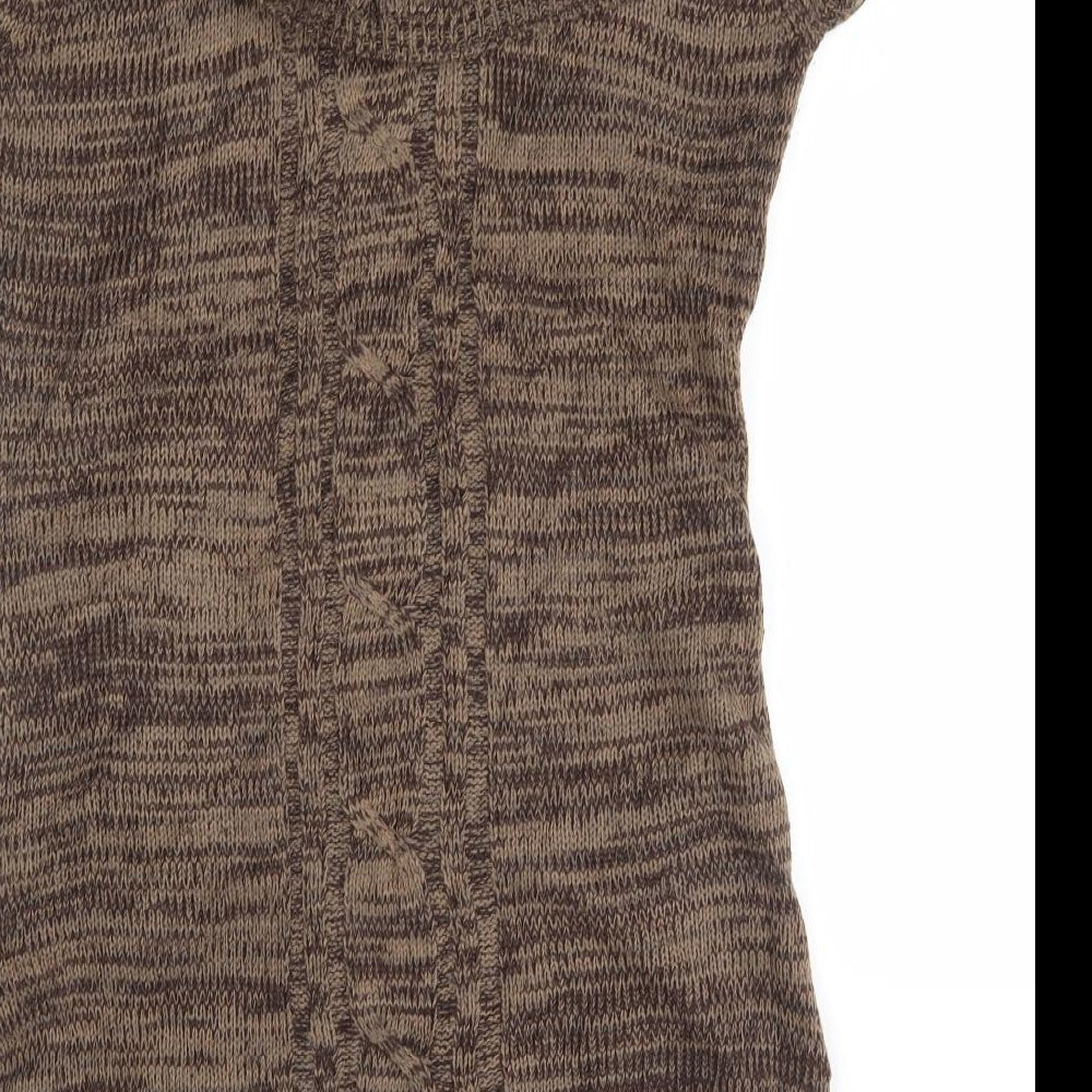 Flam Womens Brown Jumper Dress Size S