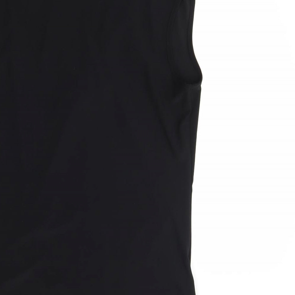 For Cynthia Womens Black Wrap Tank Size L