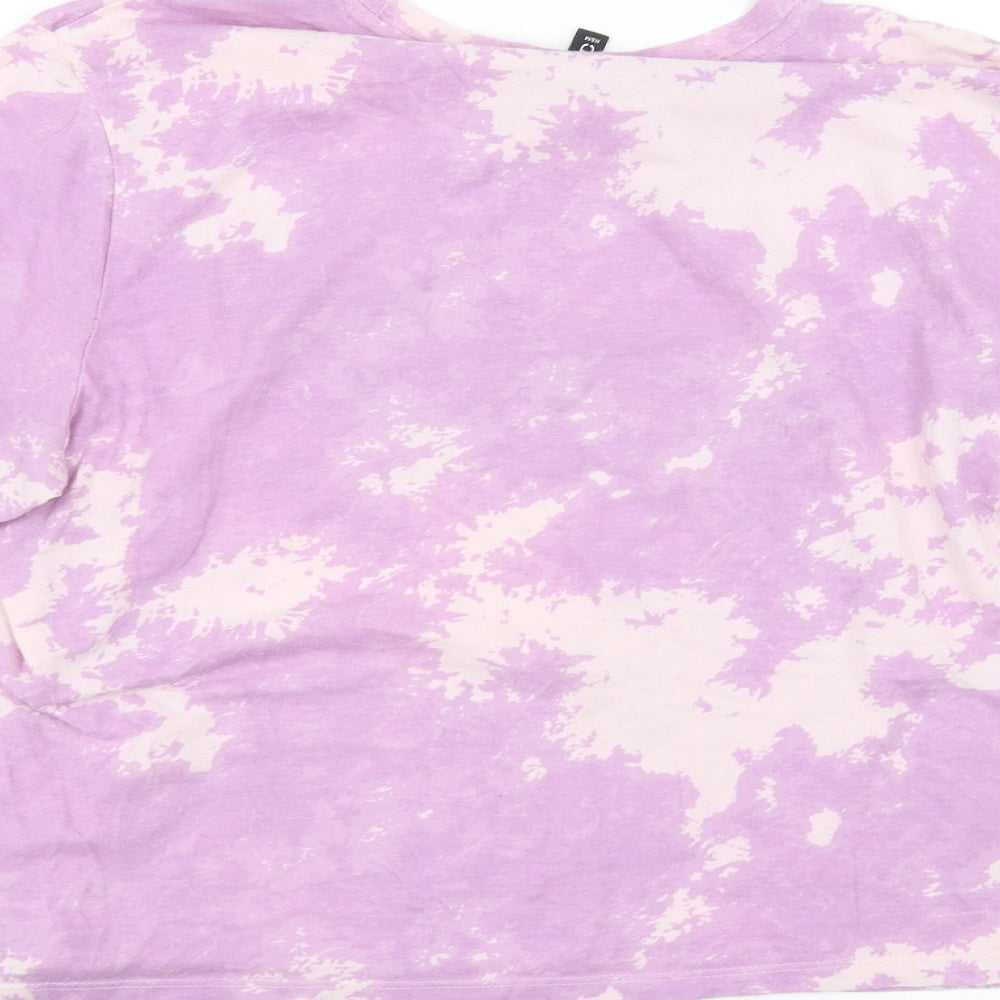 H&M Womens Purple Basic T-Shirt Size S