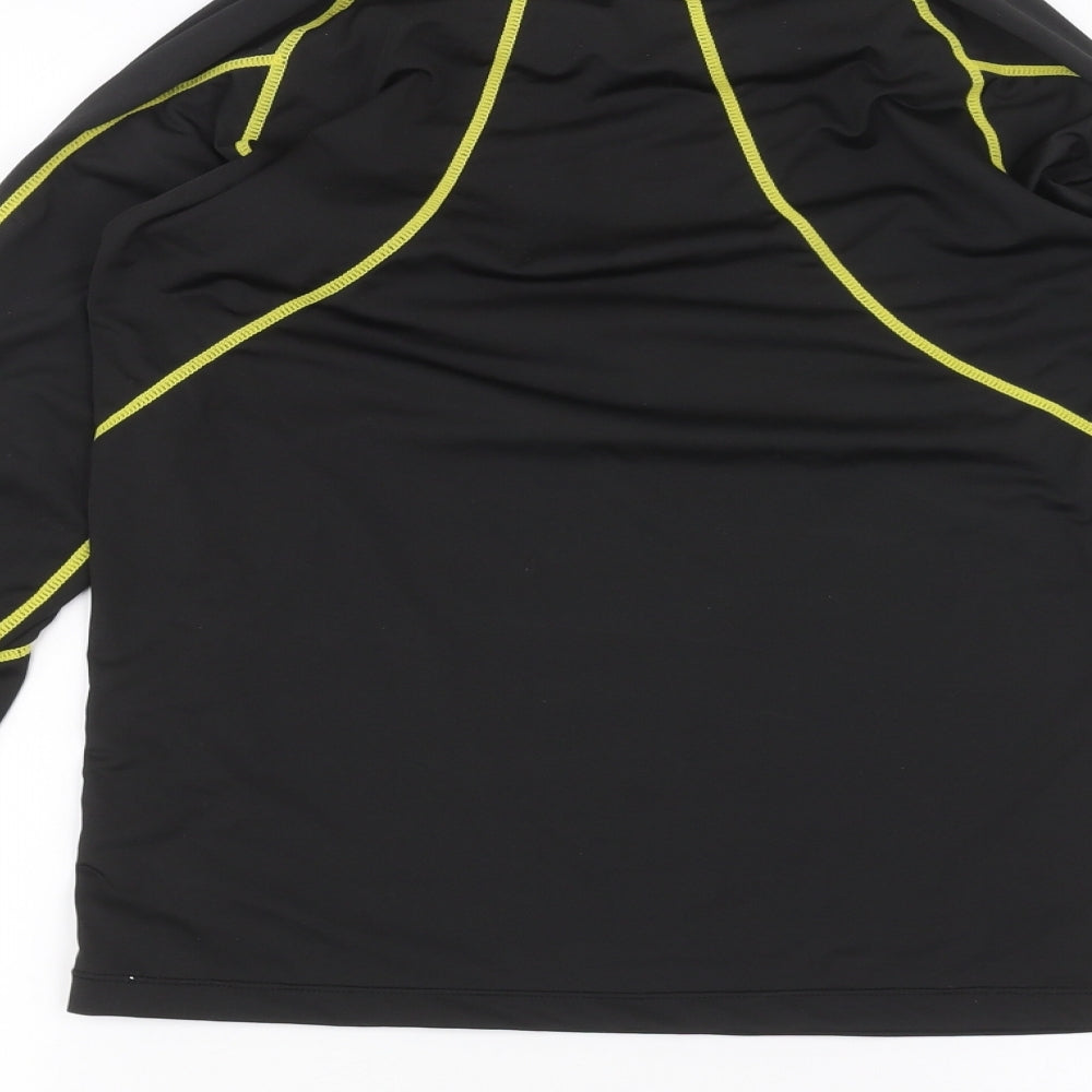 emfraa Boys Black Basic T-Shirt Size M