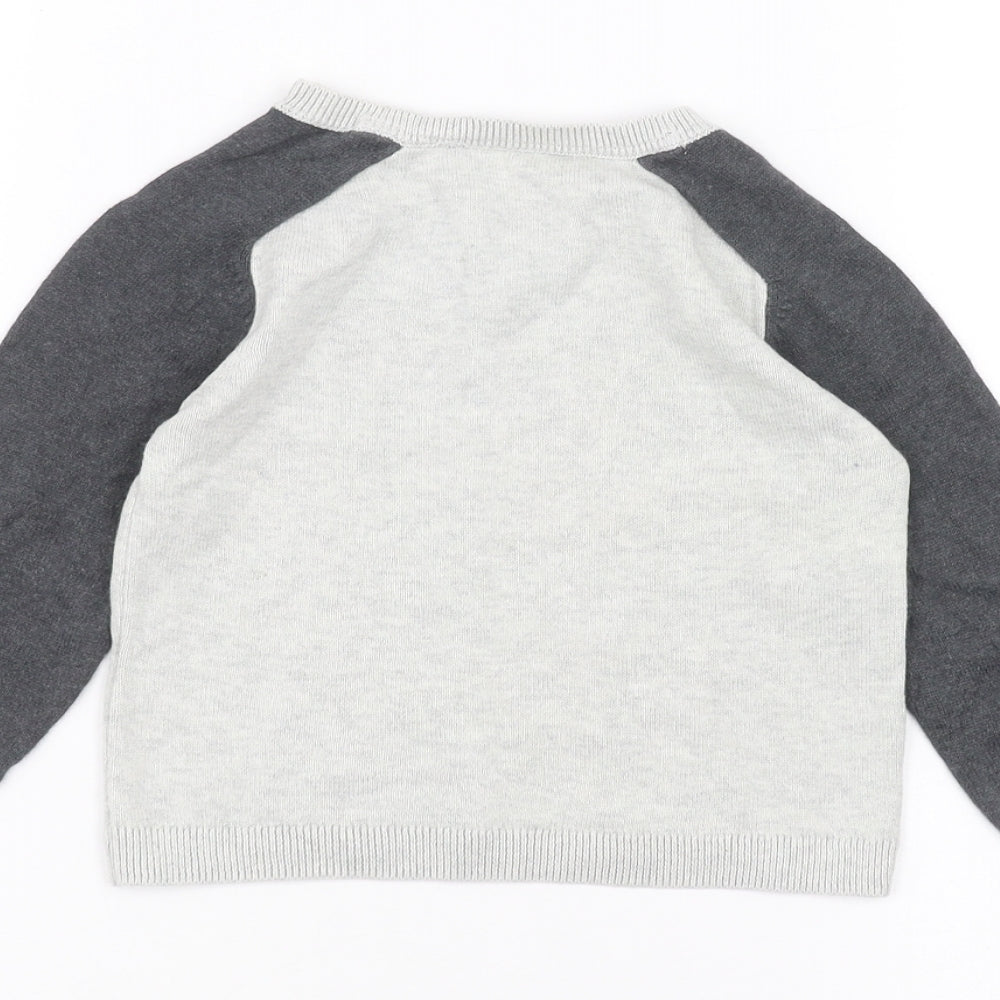Marks & Spencer Baby White Pullover Jumper Size 12-18 Months