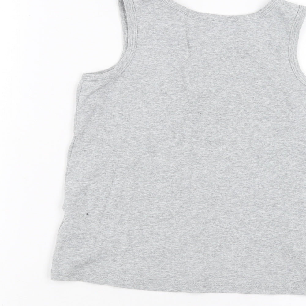 Marks and Spencer Boys Grey Basic Tank Size 9-10 Years
