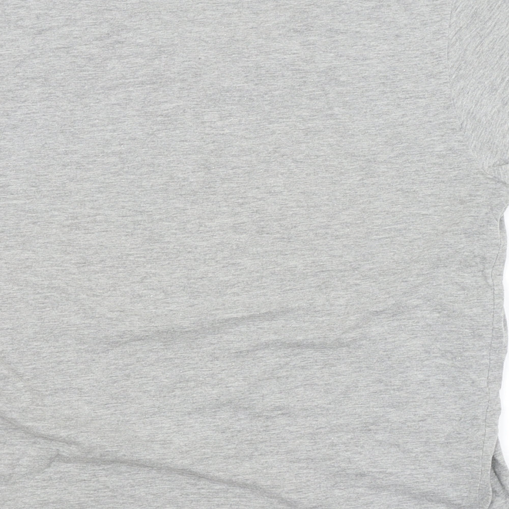 SCOTT & LEE Womens Grey Basic T-Shirt Size S