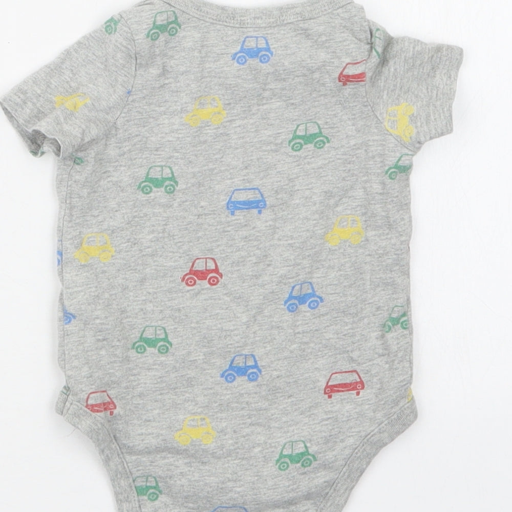Gap Boys Grey Geometric Babygrow One-Piece Size 3-6 Months