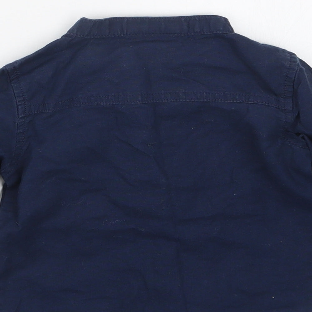 Lupilu Boys Blue Basic Button-Up Size 6-9 Months