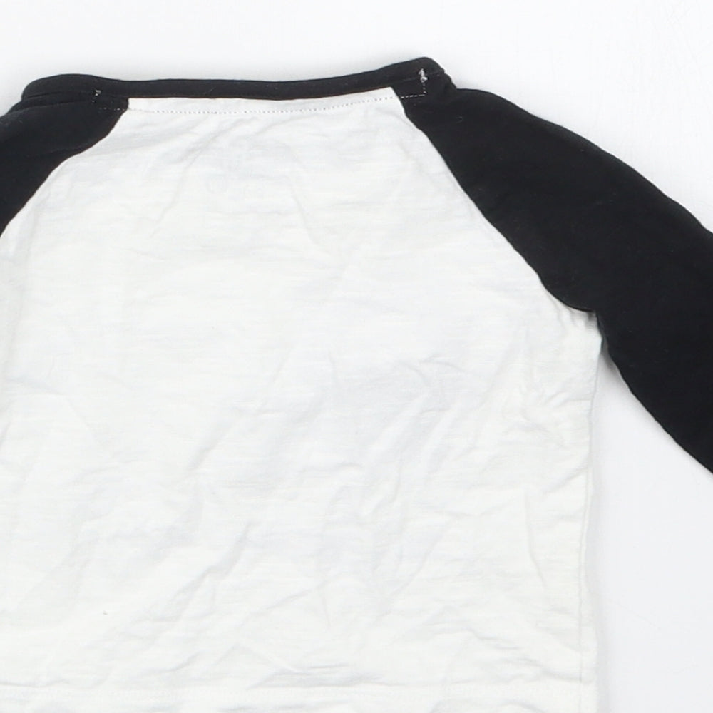 F&F Boys Black Basic T-Shirt Size 3-6 Months
