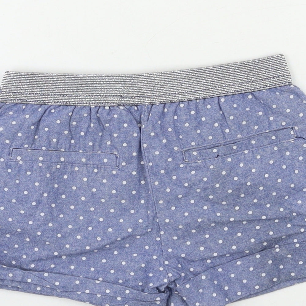 Hullabaloo Girls Blue Polka Dot Sailor Shorts Size 2-3 Years