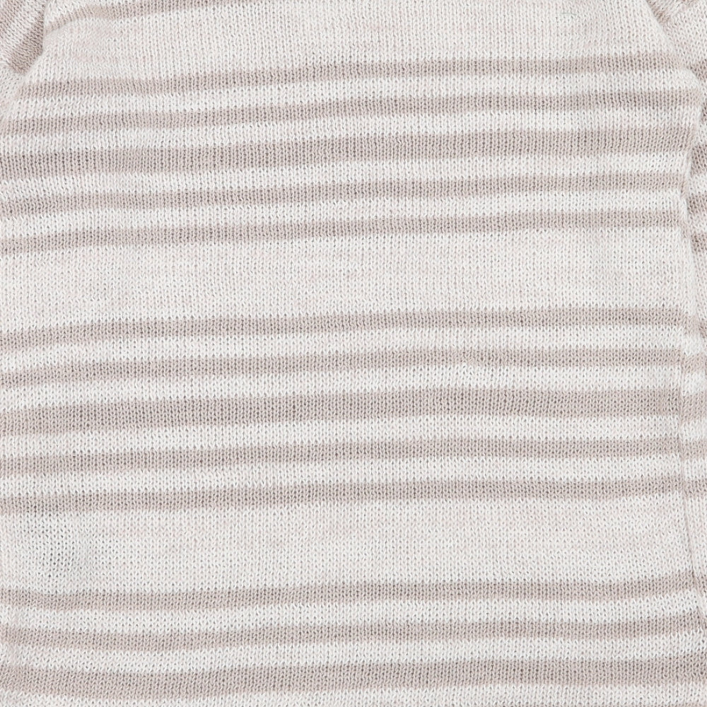 Marks & Spencer Womens Multicoloured Striped Pullover Jumper Size 10
