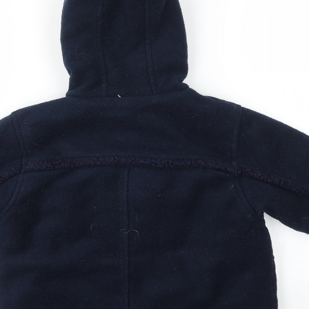 Next Boys Blue Basic Coat Coat Size 3 Years
