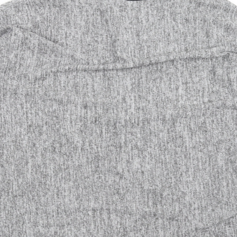 Parisian Collection Womens Grey Knit Pullover Jumper Size M