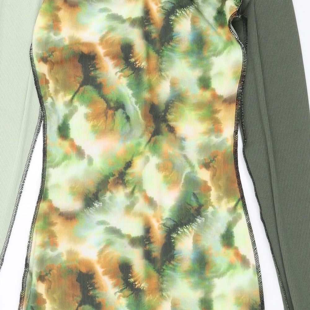 PRETTYLITTLETHING Womens Green Bodycon Size 4