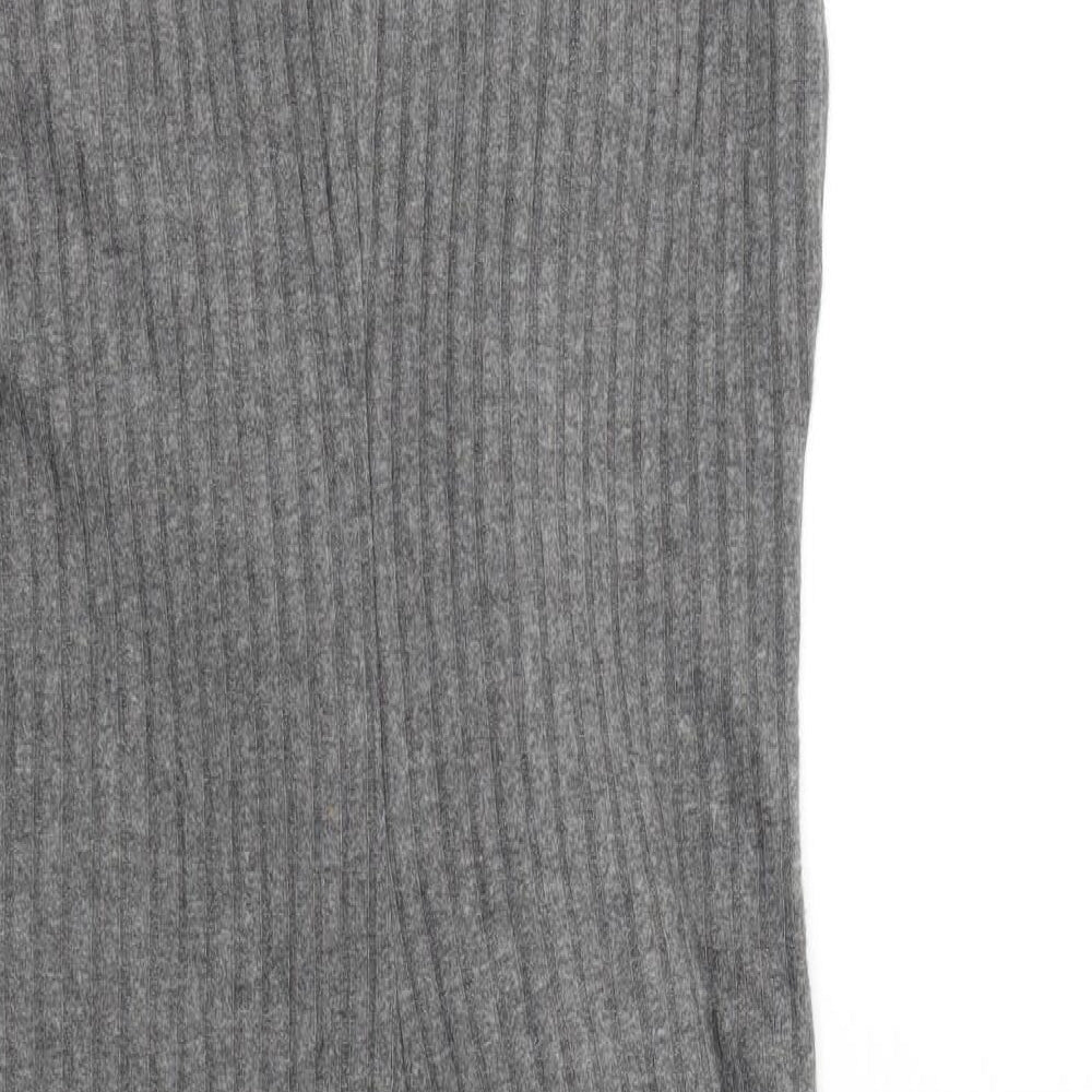 Bella Luxx Womens Grey Colourblock A-Line Size S