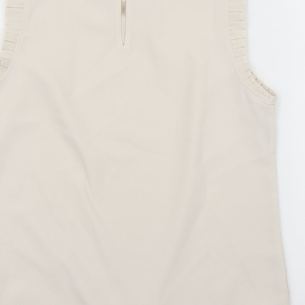 NEXT Girls Beige Basic Blouse Size 12 Years
