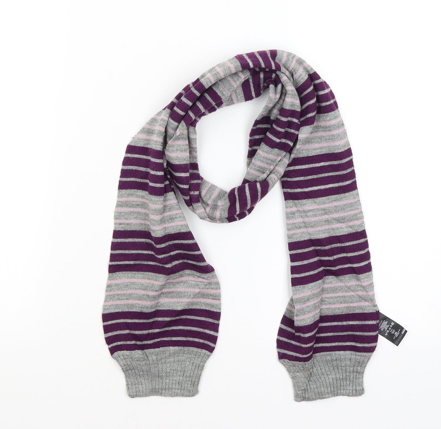 H&M Womens Grey Striped Scarf