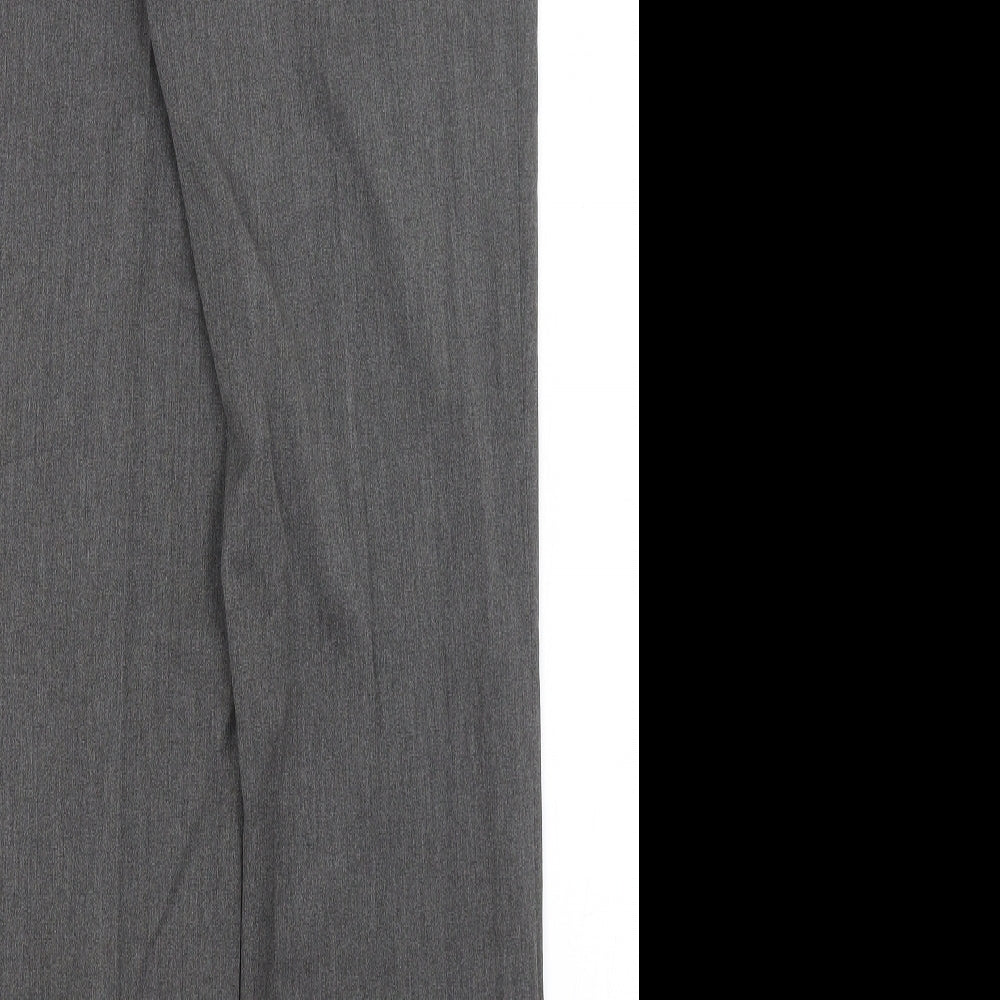 MICHELE Womens Grey Trousers Size 10 L32 in