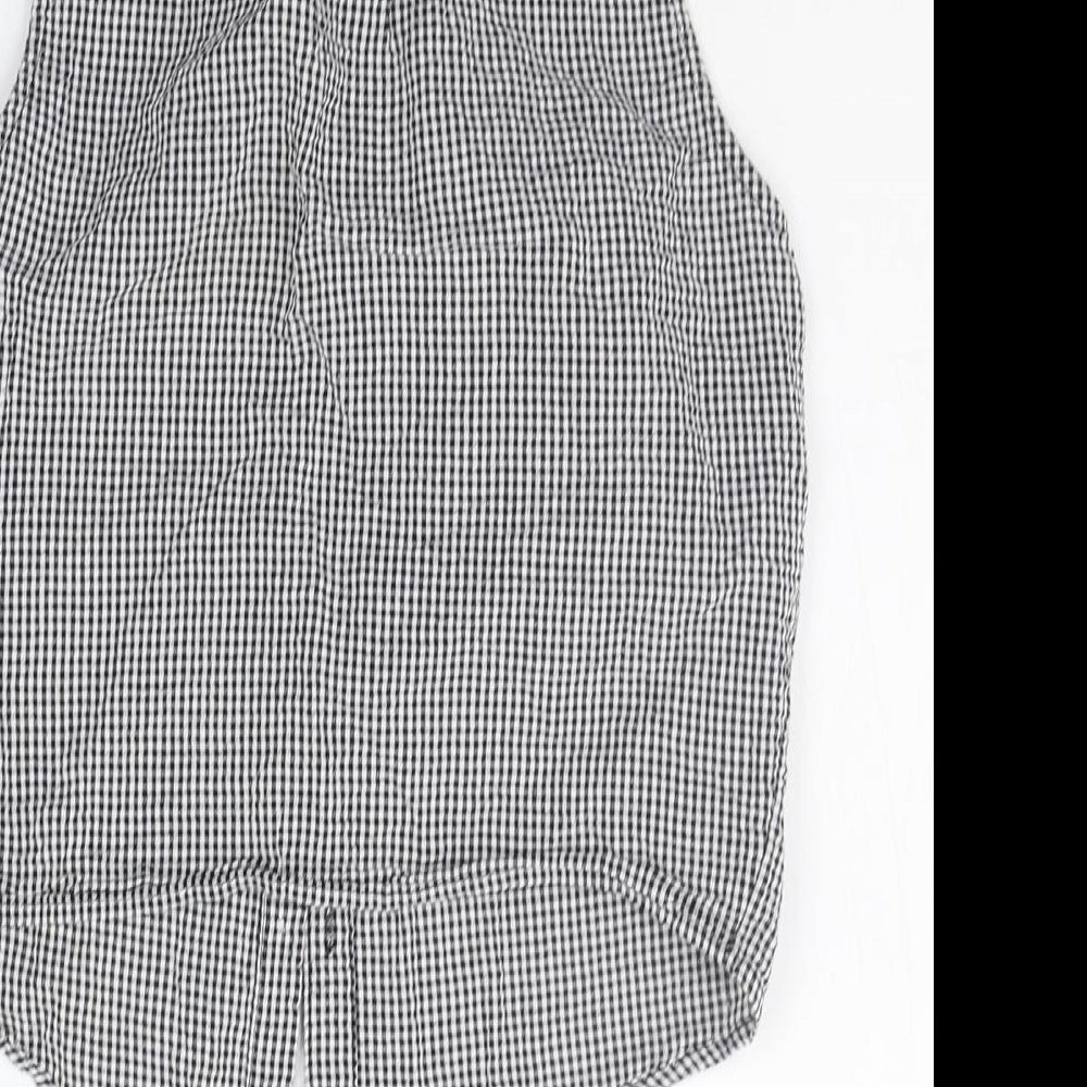 H&M Boys Grey Check Basic Button-Up Size 12-13 Years