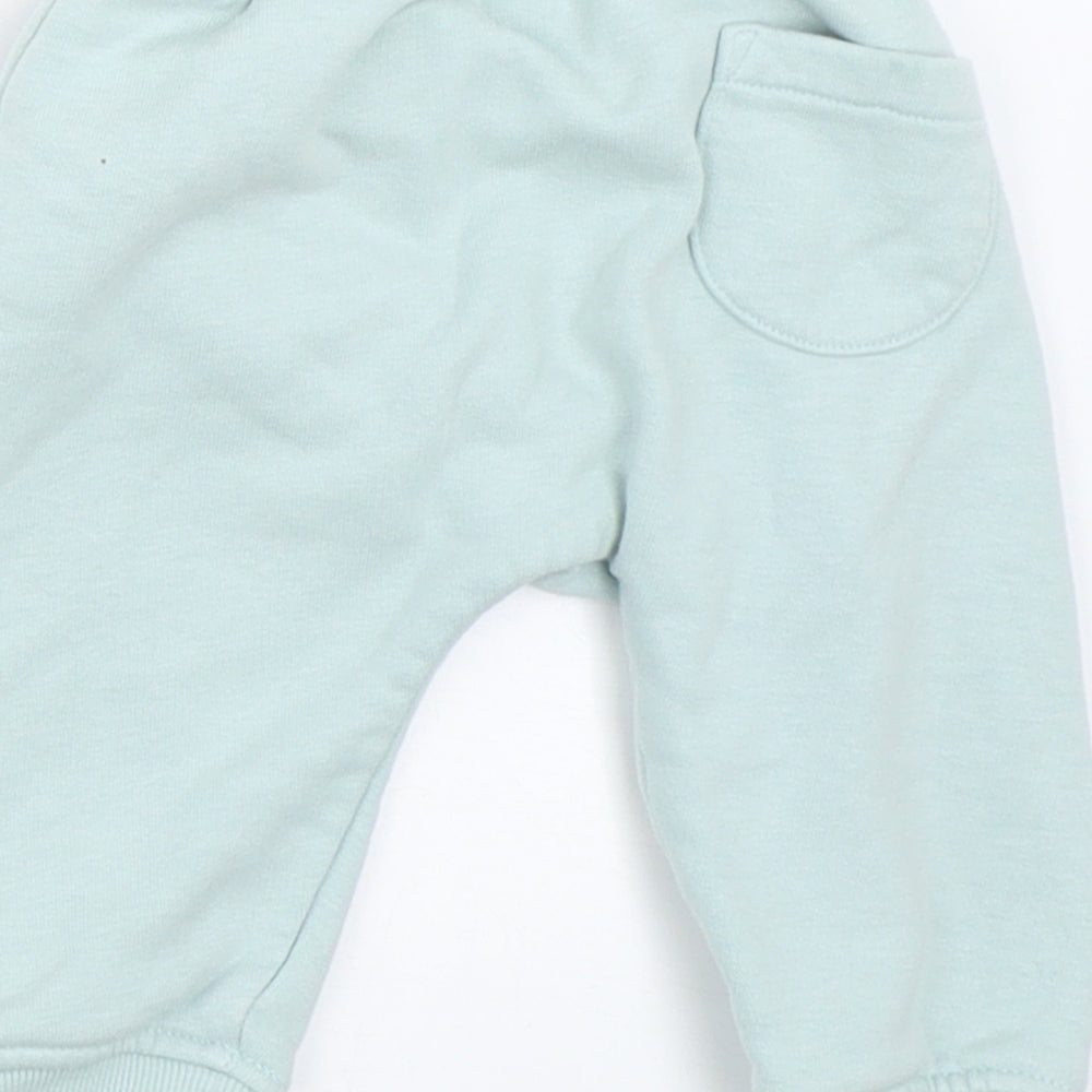 Marks and Spencer Boys Blue Jogger Trousers Size 3-6 Months