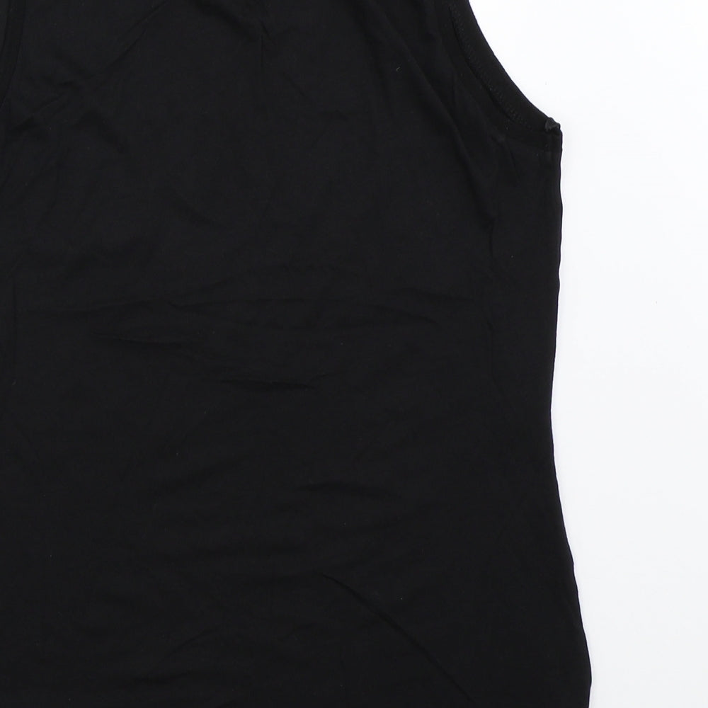 New Look Womens Black Basic Blouse Size 10