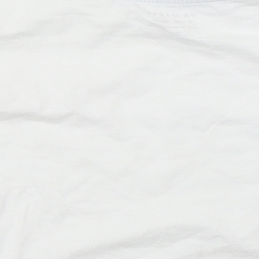 Primark Boys White Basic T-Shirt Size 9-12 Months