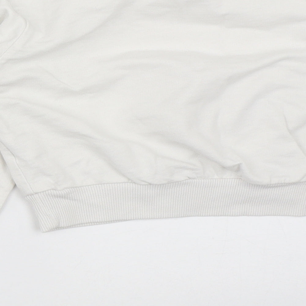 Select Girls White Pullover Sweatshirt Size 10-11 Years