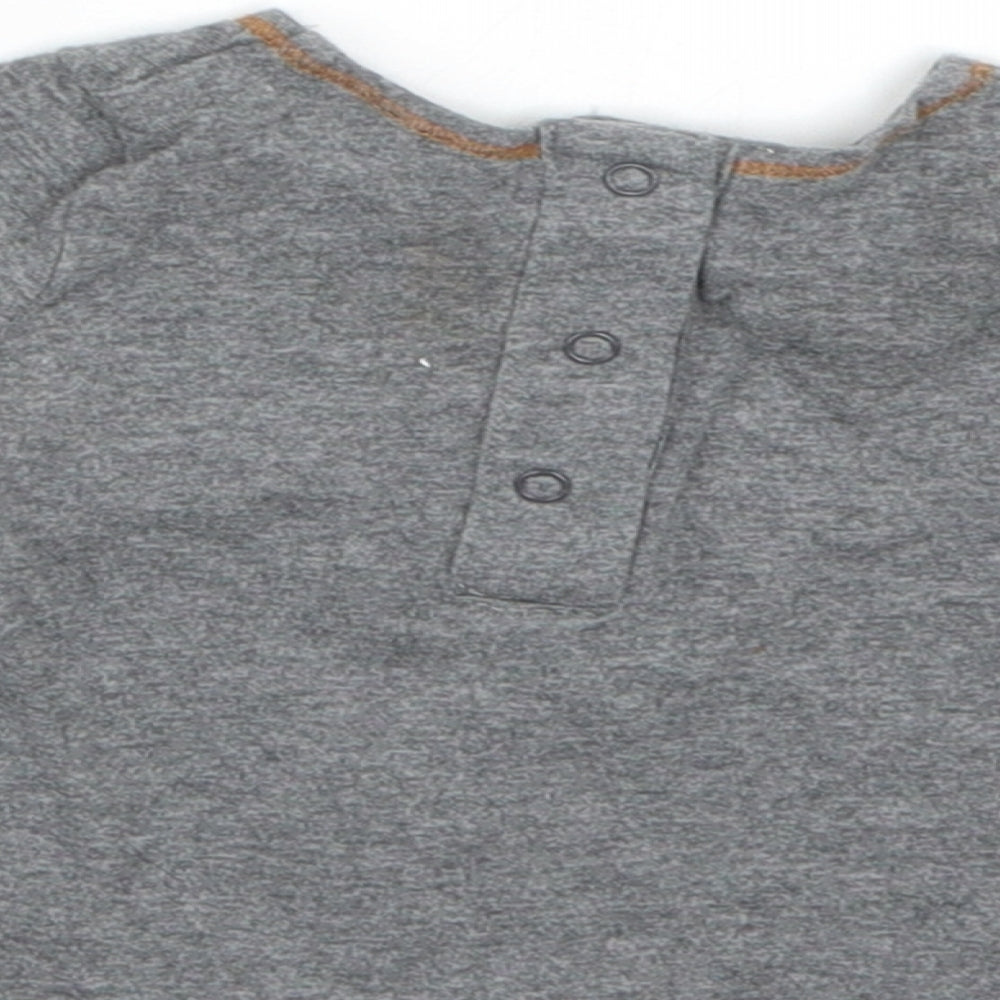 NEXT Baby Grey Basic T-Shirt Size 0-3 Months