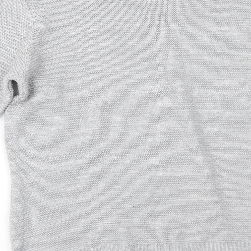 Ivy Womens Grey Pullover Jumper Size M